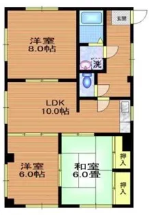 北一レジデンス【1階】の間取り