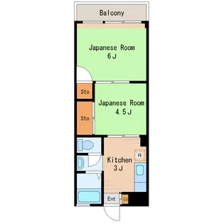 サンサニー城東【3階】の間取り