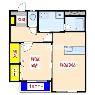 グリーンマンション本村【2階】の間取り