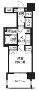 ライオンズシティ白金高輪【6階】の間取り