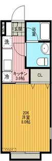 ソレアード【2階】の間取り
