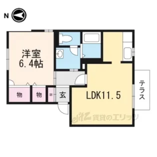 グリーンマンション芦田A【1階】の間取り