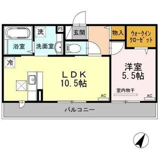 Dear Court T・K【3階】の間取り