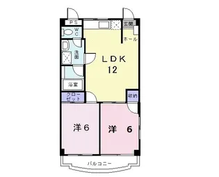 キャッスル泡瀬【3階】の間取り