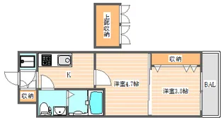 No.54 Wes-PROJECT博多駅南【11階】の間取り