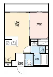 ブルージュ大田六郷【2階】の間取り