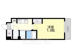 Luxe新大阪6【1階】の間取り