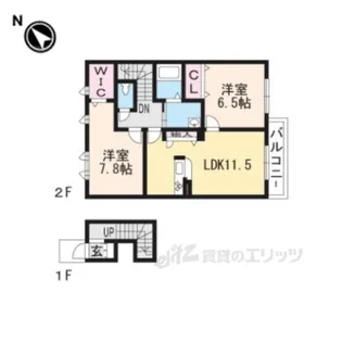 シャーメゾンMIZUKI【2階】の間取り