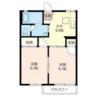 シャルム国分寺台【1階】の間取り