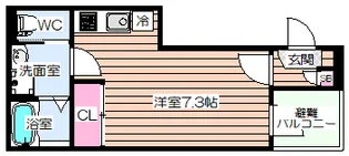 ハーモニーテラス歌島V【1階】の間取り
