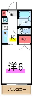 ベルトゥリーハイツ【2階】の間取り