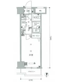 スカイコート森下【7階】の間取り