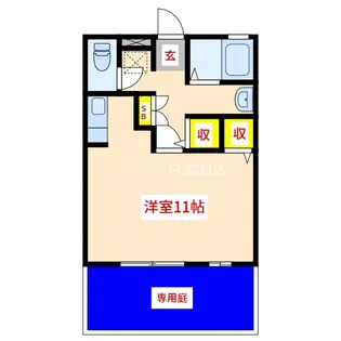 アムール中央【1階】の間取り
