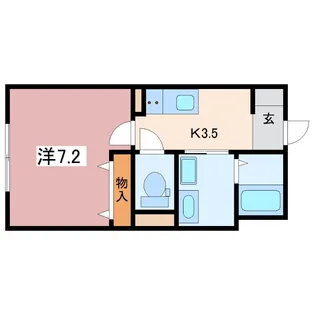 Villa CREST【2階】の間取り