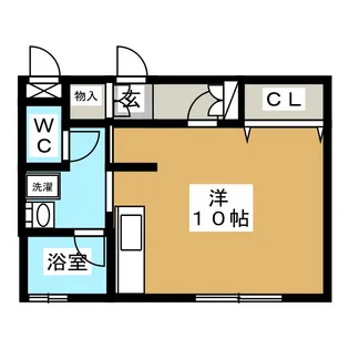 コーポミヤビA【2階】の間取り