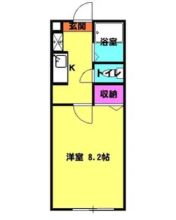 マルシィ熊谷【1階】の間取り