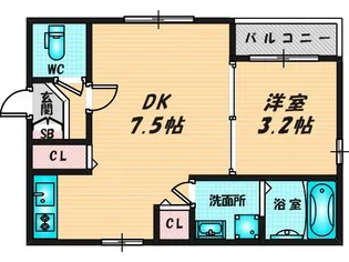 レルべ小路東【2階】の間取り
