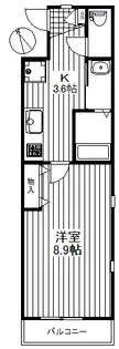 AZURE三宿【2階】の間取り