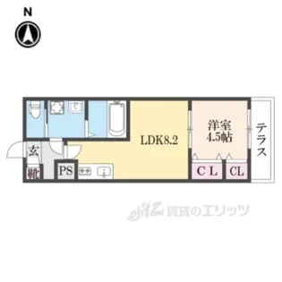 ジーメゾン京田辺大住【1階】の間取り