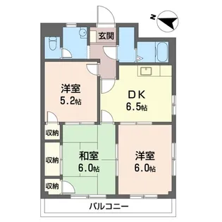 エステート高橋【2階】の間取り