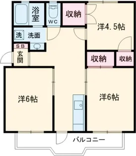 メゾンKM【2階】の間取り