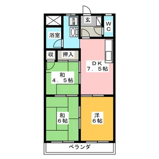 坂平ビル【3階】の間取り