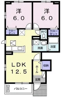 ニュアージュ I【1階】の間取り