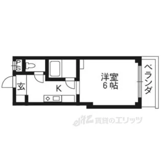 ノアーズアーク桃山【4階】の間取り