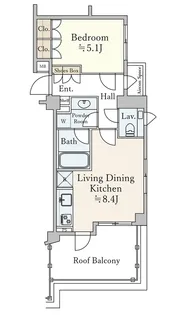 レジデンスヒルズ神山町【3階】の間取り