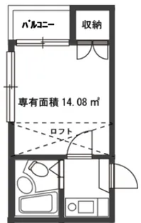 レオパレス21下北沢第1【2階】の間取り