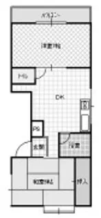 ロイヤルハイム秦【3階】の間取り