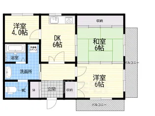 フェイバリー甲東園2【2階】の間取り