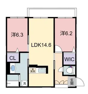 シャーメゾンRAC中沢【3階】の間取り
