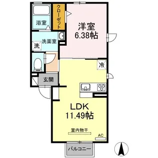 エールコート【2階】の間取り