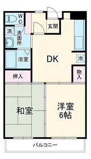 菜園ハイツ【2階】の間取り