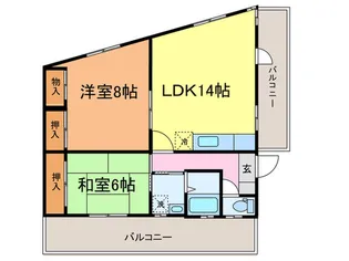 ガーデンヒルズ西ヶ原【3階】の間取り