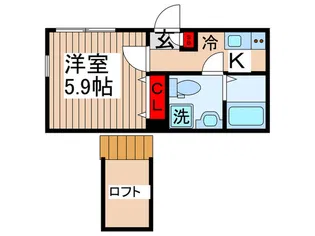 ハーモニーテラス梅田XVI【1階】の間取り