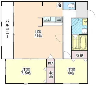 (仮称)グレームコート谷原【1階】の間取り