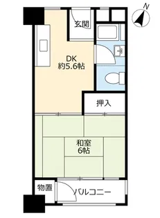 UR高石駅前【6階】の間取り
