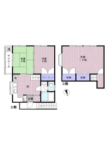 ウィズ東村山【2階】の間取り