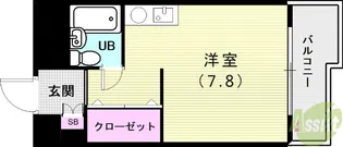 学が丘カレッジハイツ【4階】の間取り
