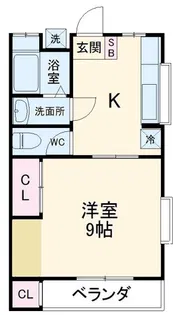 ラ・カーメル【1階】の間取り