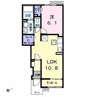 APEX堀之内(エーペックス)【1階】の間取り