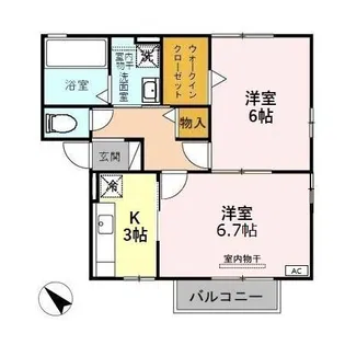 ウィル【2階】の間取り