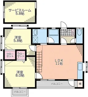 YMコーポ【2階】の間取り
