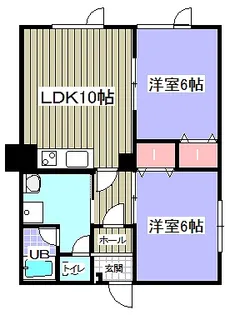 エスポワール美園【2階】の間取り