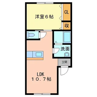 セカンド・タカ【2階】の間取り