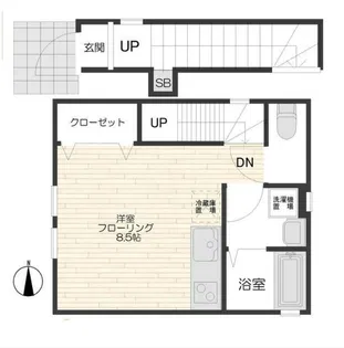 ブランシュール【2階】の間取り