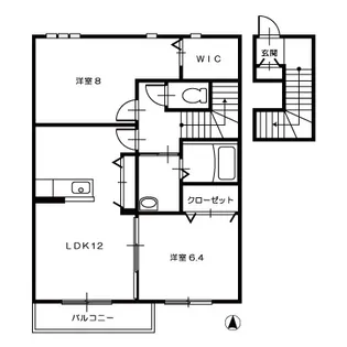 パーシモン【2階】の間取り