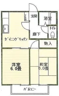 ハイツ八幡山【1階】の間取り